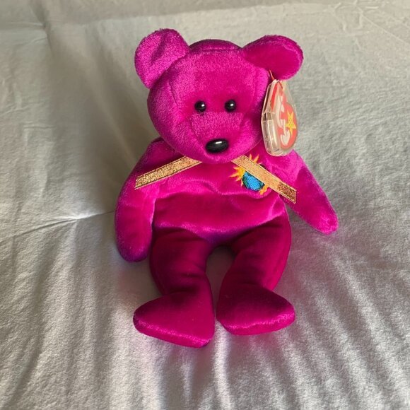 TY Rare Millennium Beanie Baby Purple 2000 - Picture 1 of 5